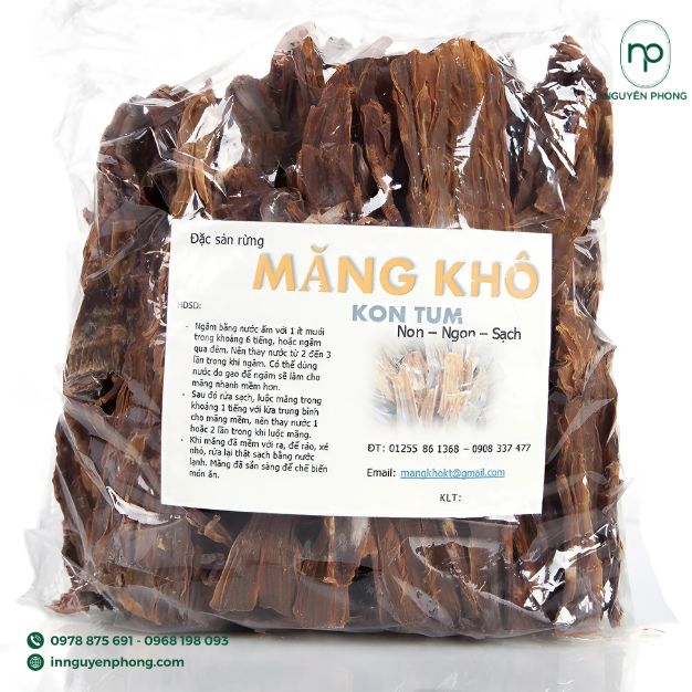 in tem nhãn măng khô lấy ngay trong ngày